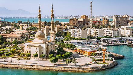 Port Said Harbor During the Summer, Egypt