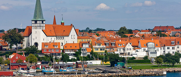 View to Ronne, Bornholm Island, Denmark