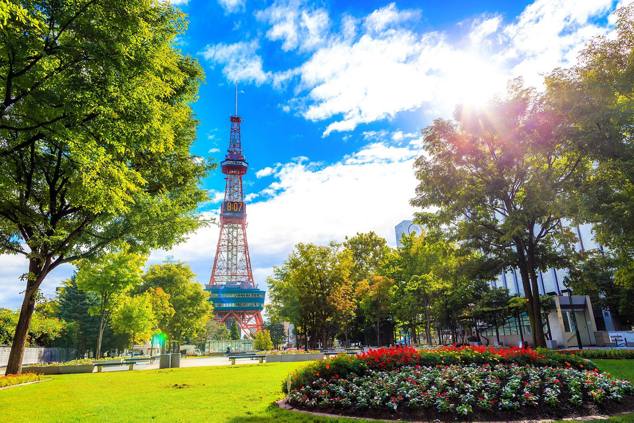 The Sapporo TV Tower in Sapporo, Japan