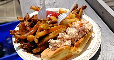 Poutine and Lobster rolls combo