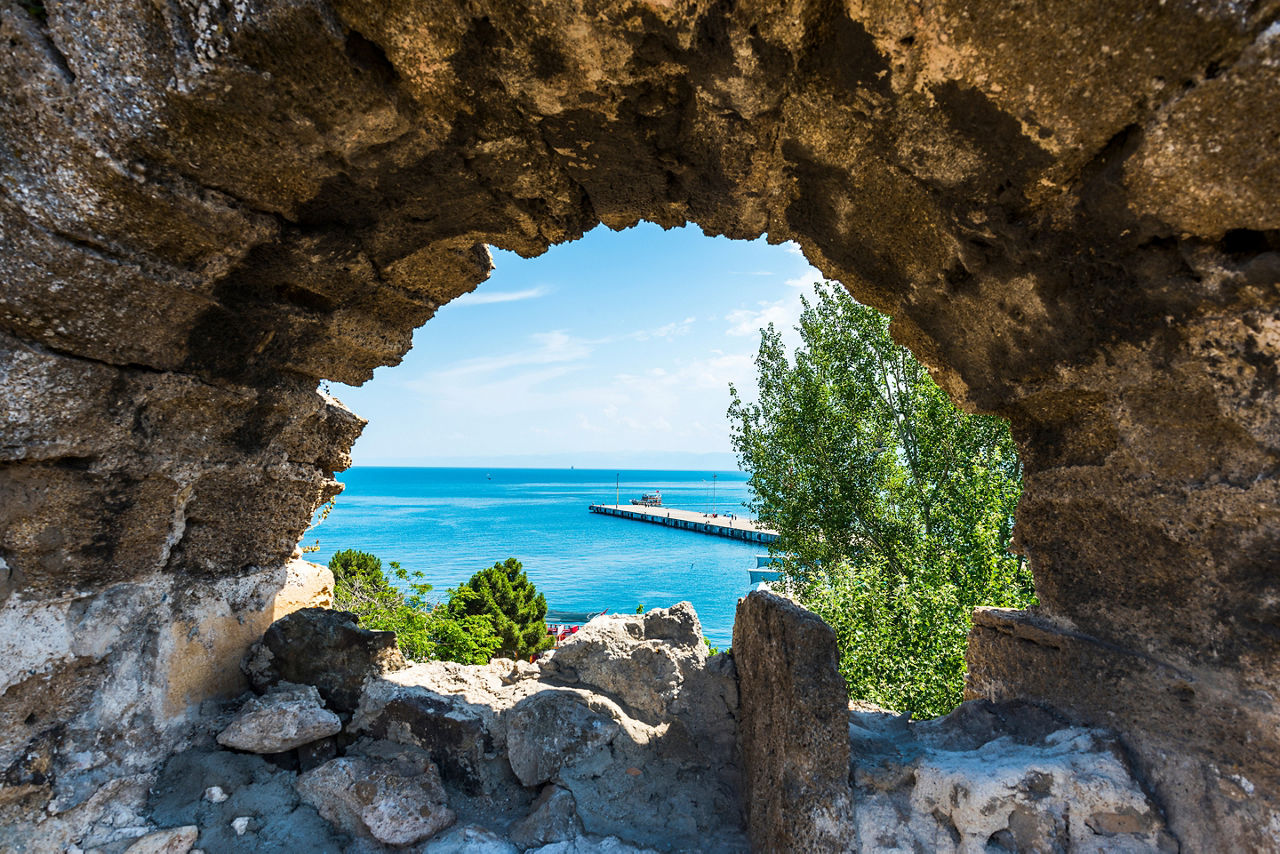 Ocean views from the Sinop Fortress attract many visitors.