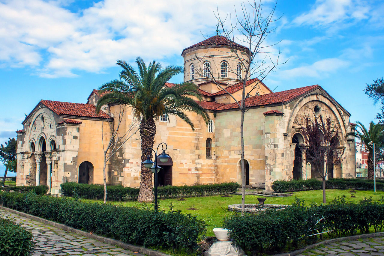 The church of Hagia Sophia in Trabzon, Turkey.