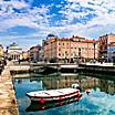 Landmarks and beautiful places (cities) of northern Italy - elegant Trieste town