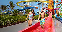 Girl and boy at Thrill Waterpark Cococay HP Jumbotron 1920 1080 FAM NF 2x