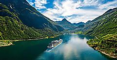 Anthem of the Seas Sailing through Mountains, Norway