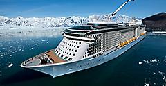 Ovation of the Seas Glacier Aerial North Star Close-Up